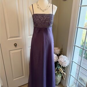 Michaelangelo Elegant Purple Maxi Dress